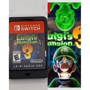 Luigi's Mansion 3 (Nintendo Switch) Authentic Cartridge Cart Only - Tested